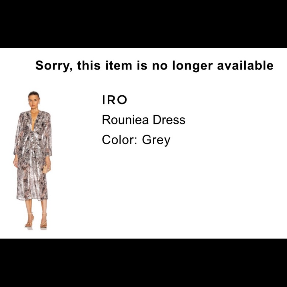 IRO Grey Dress Size 4